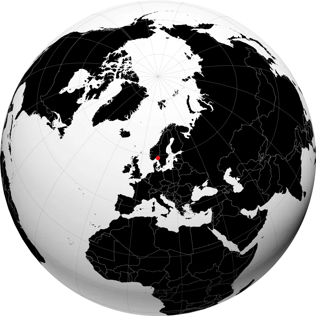 Stroemstad auf dem Globus