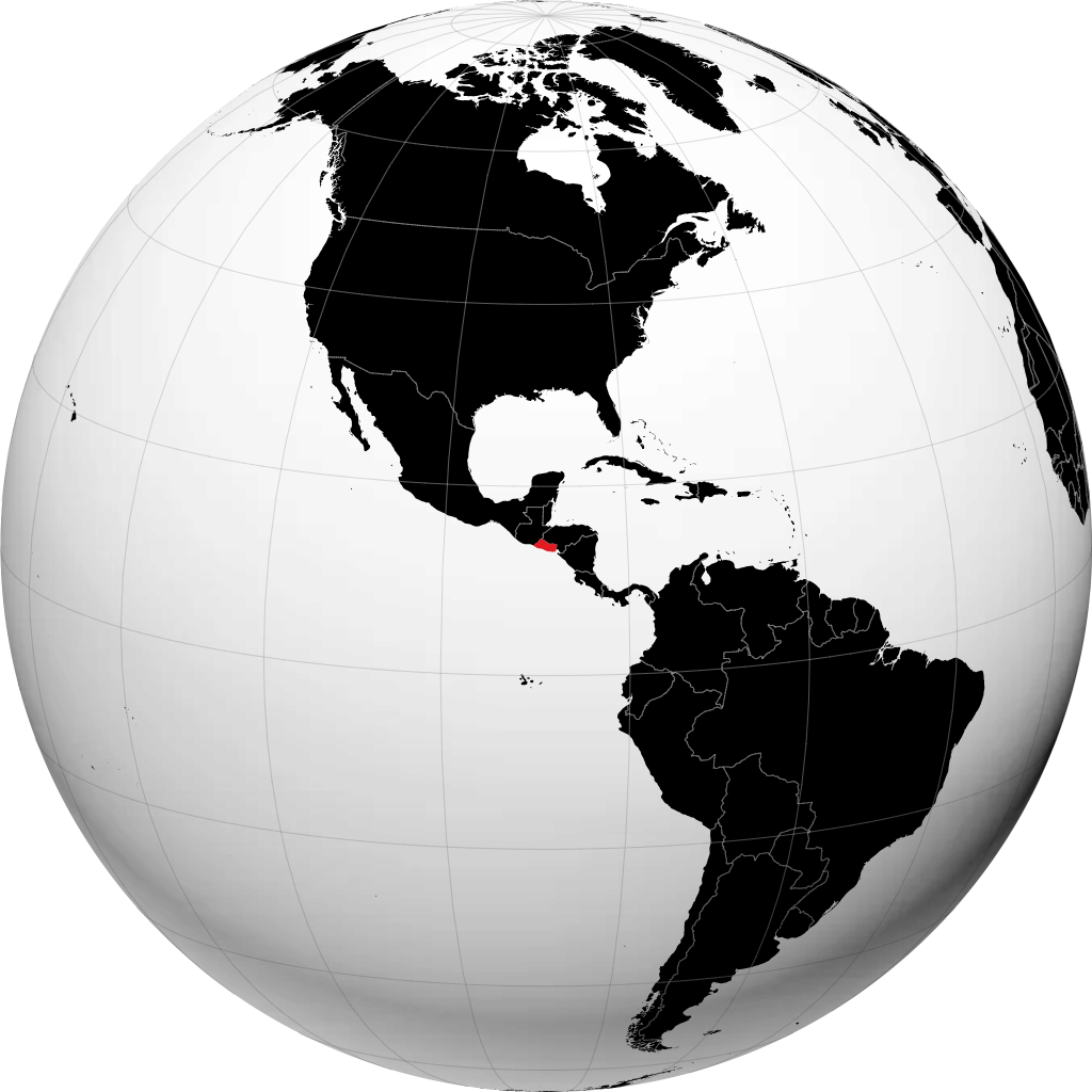 El Salvador auf dem Globus