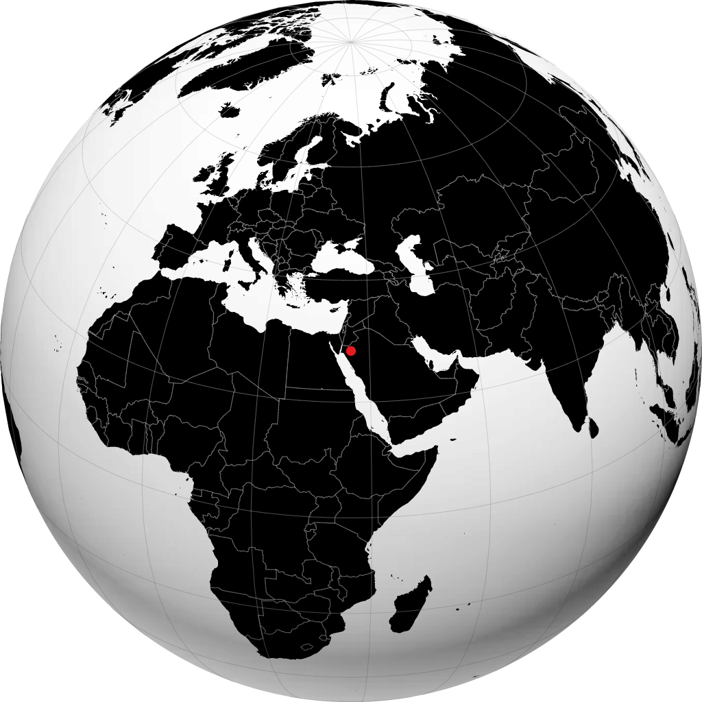 Tabuk auf dem Globus