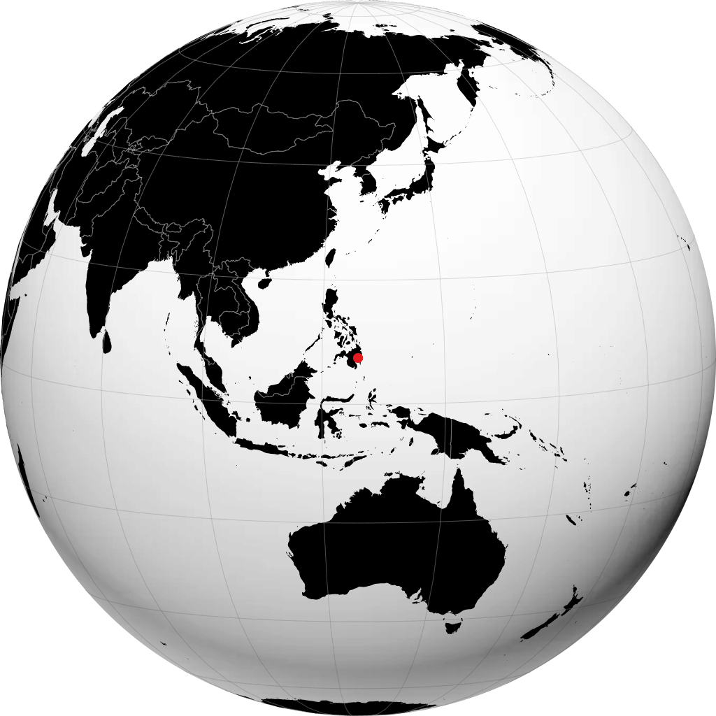 Tagum auf dem Globus