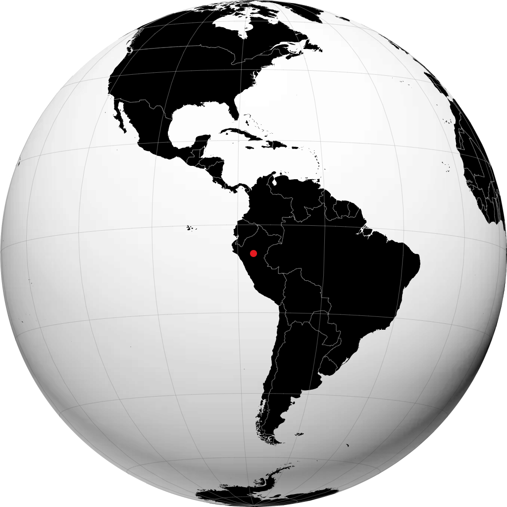 Tarapoto auf dem Globus