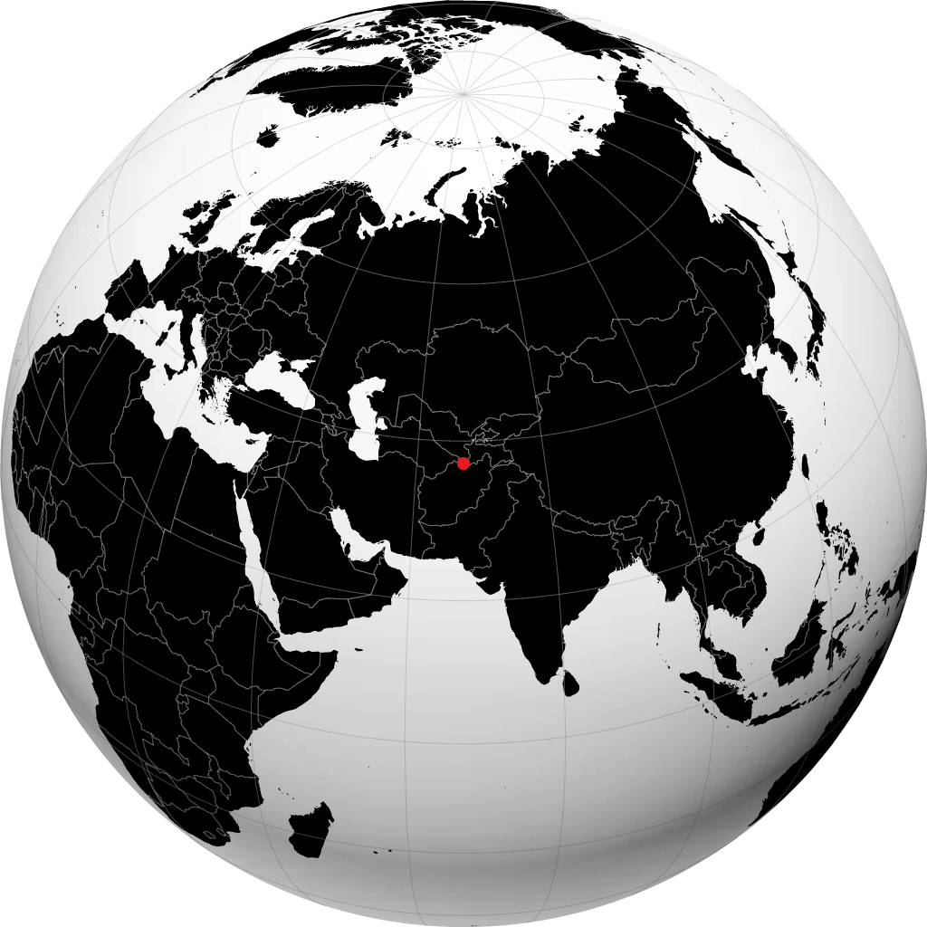 Termez auf dem Globus