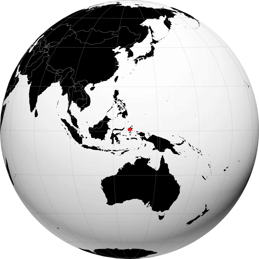 Ternate auf dem Globus
