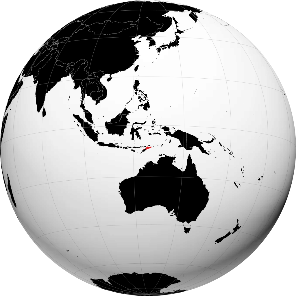Osttimor auf dem Globus