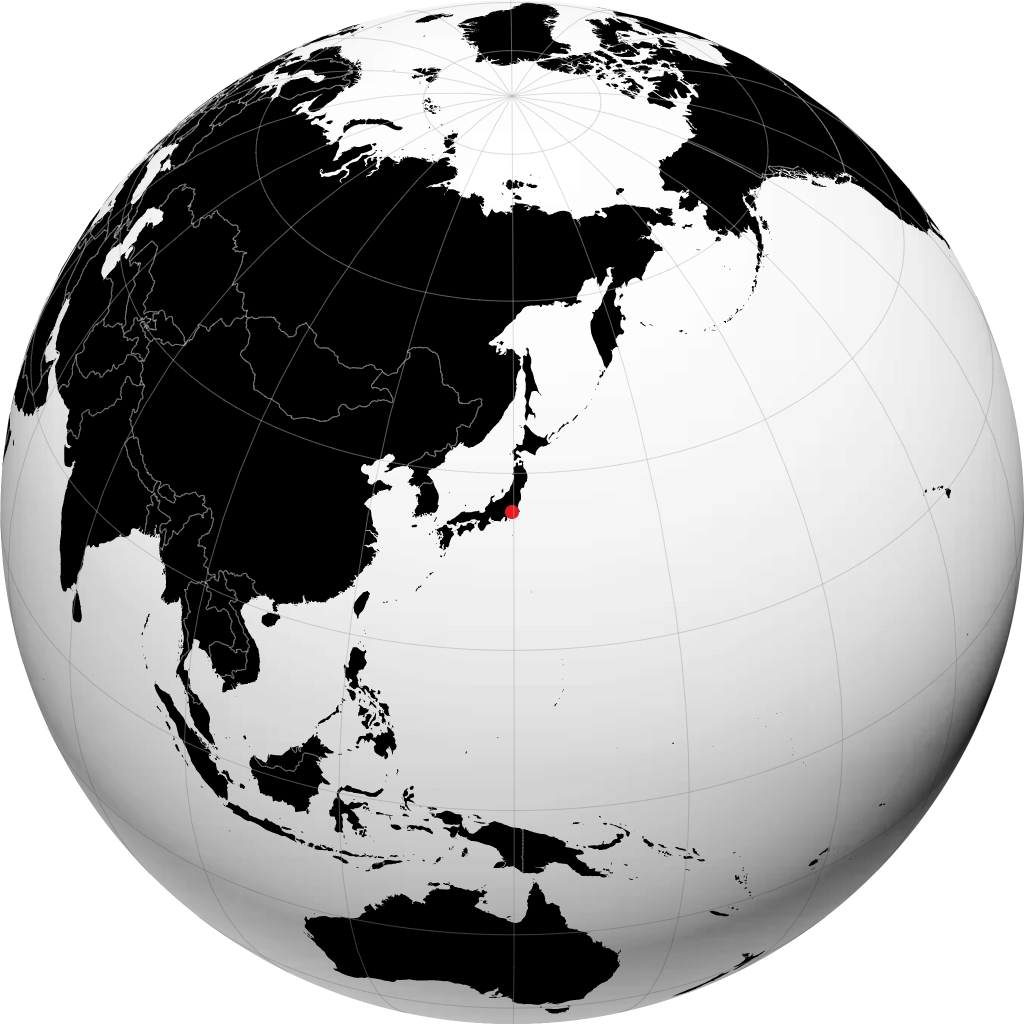 Tokio auf dem Globus