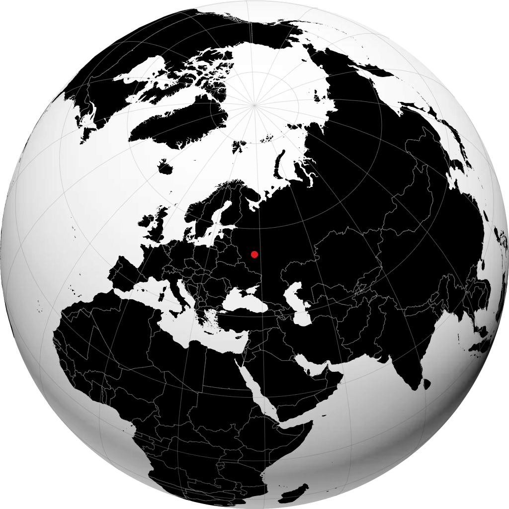 Tula auf dem Globus