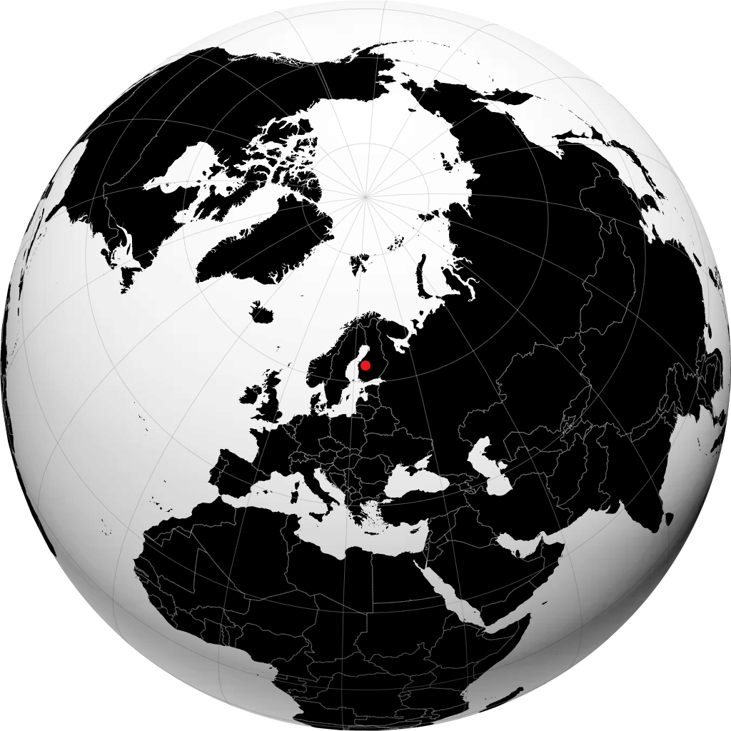 Tuuri auf dem Globus