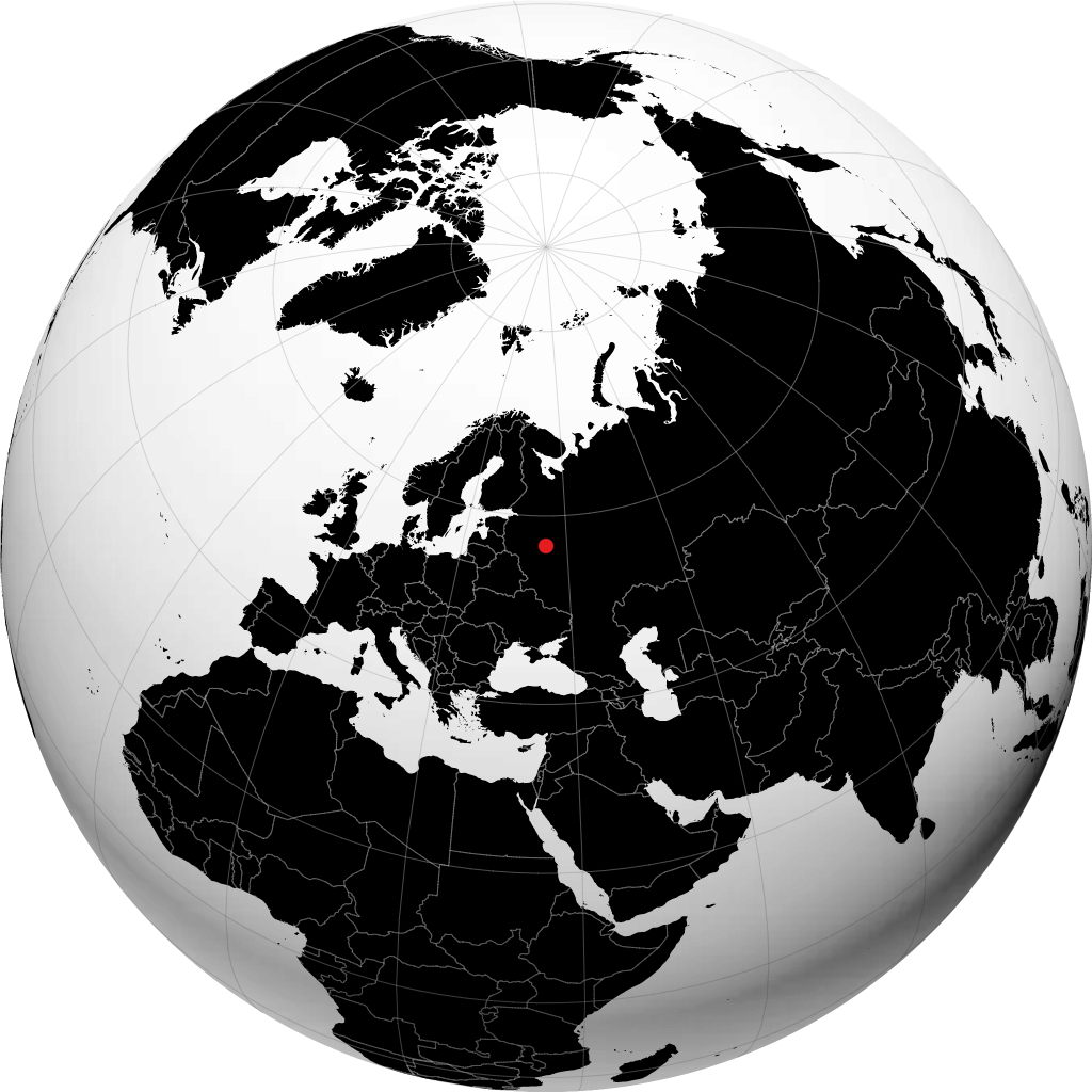 Twer auf dem Globus