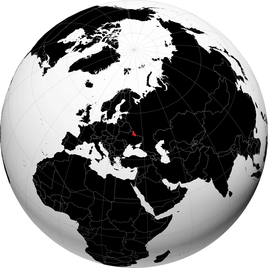 Gebiet Sumy auf dem Globus