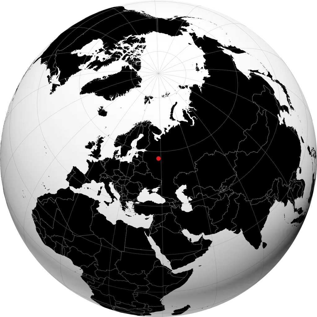 Uglich auf dem Globus