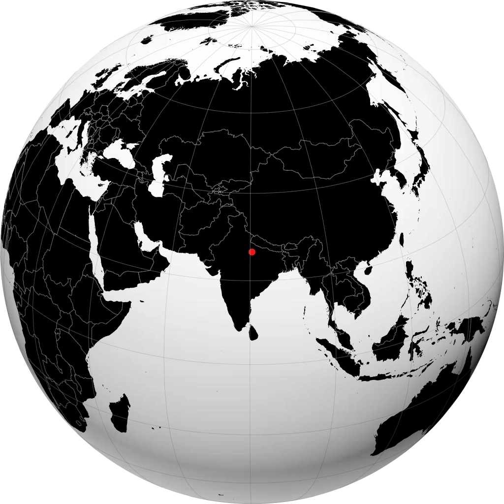 Unnao auf dem Globus