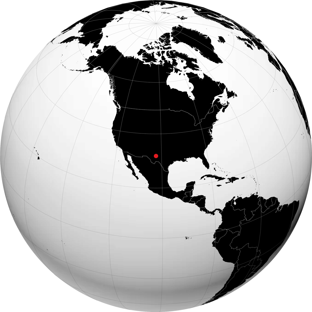 Odessa auf dem Globus