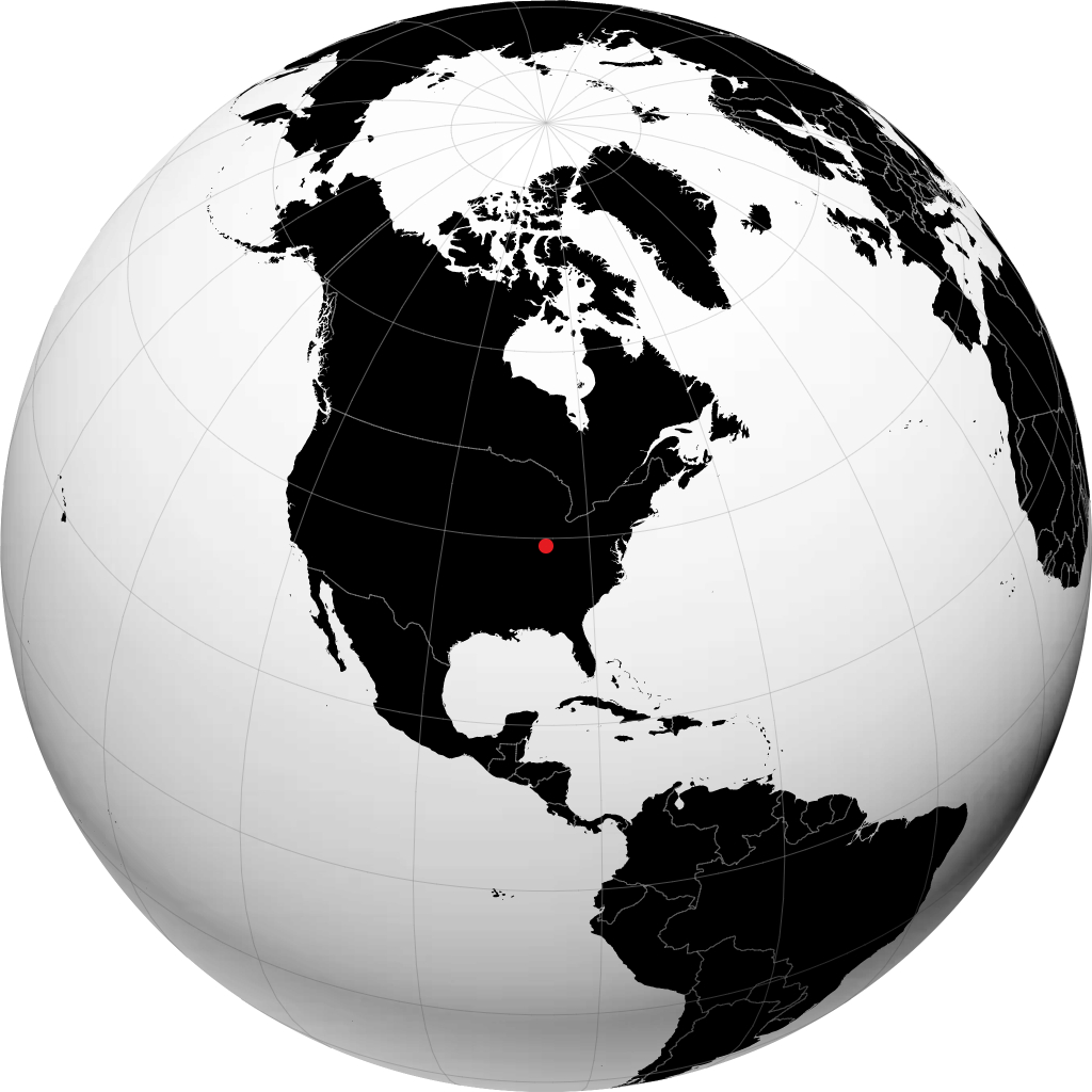 Columbus auf dem Globus
