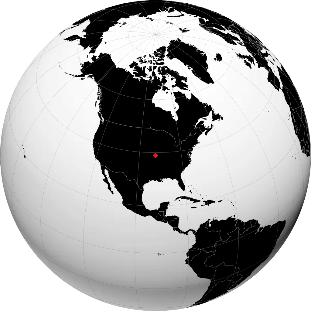 Columbia auf dem Globus