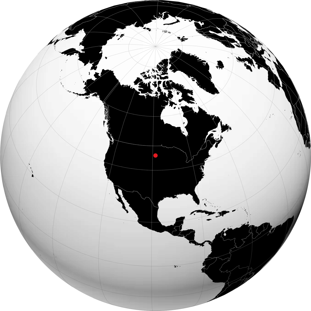 Aberdeen auf dem Globus