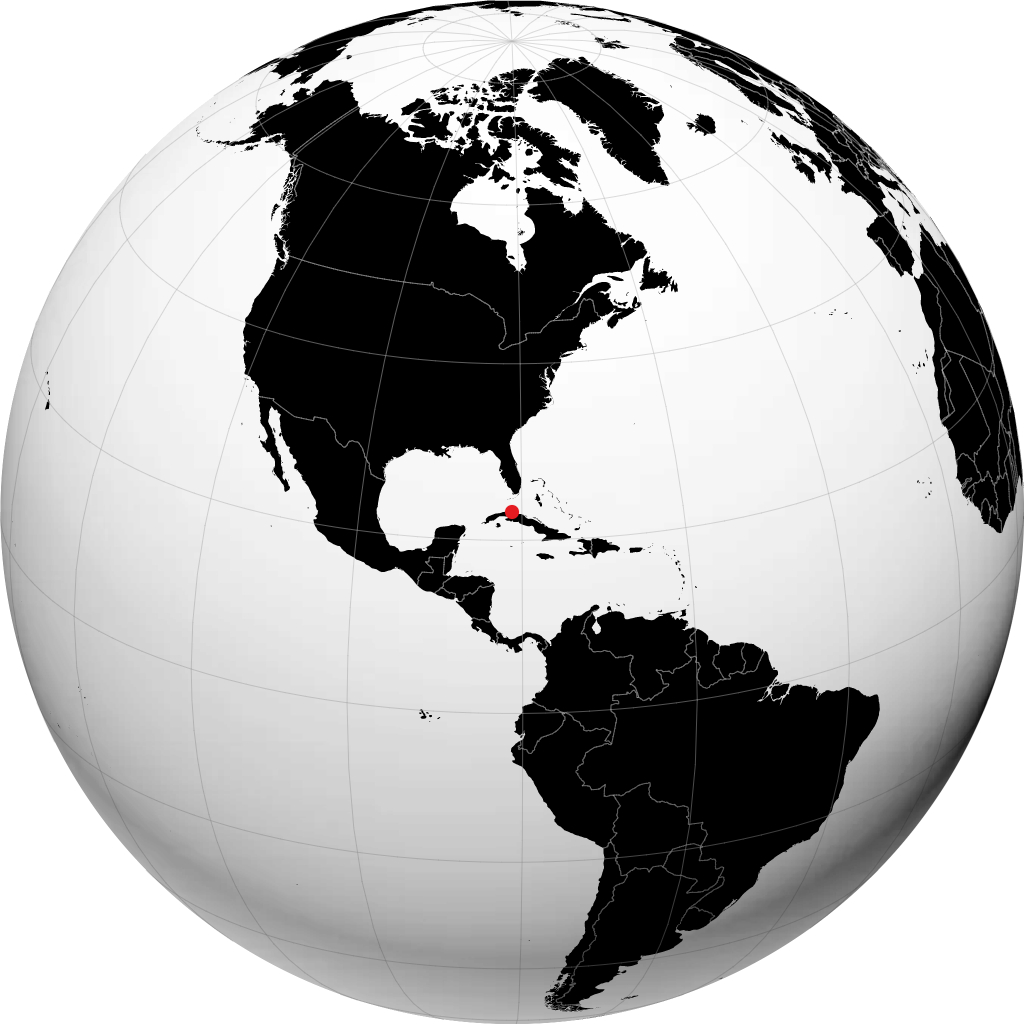 Varadero auf dem Globus