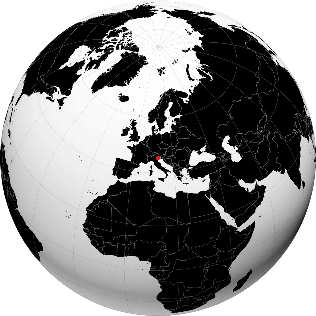 Venedig auf dem Globus