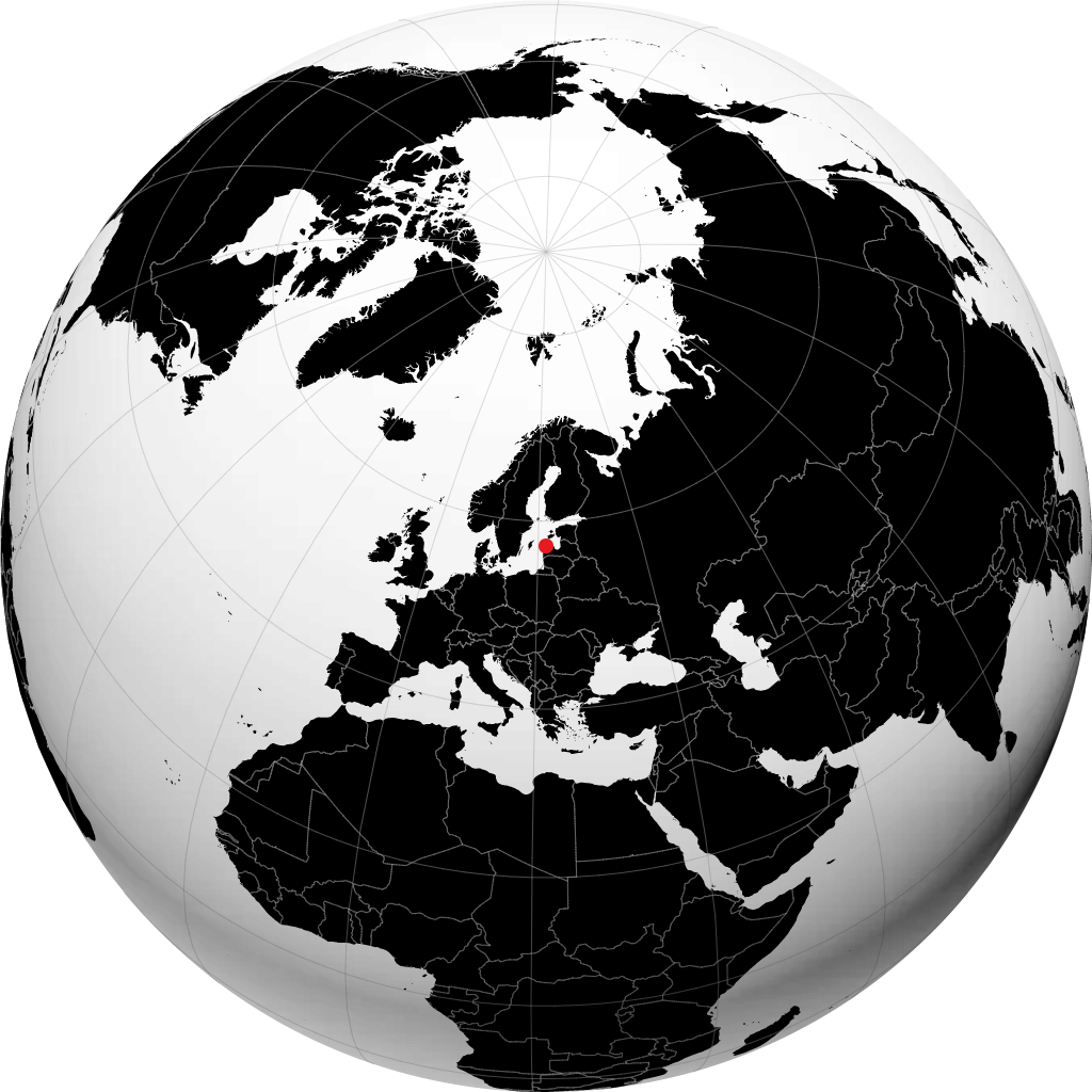 Ventspils auf dem Globus