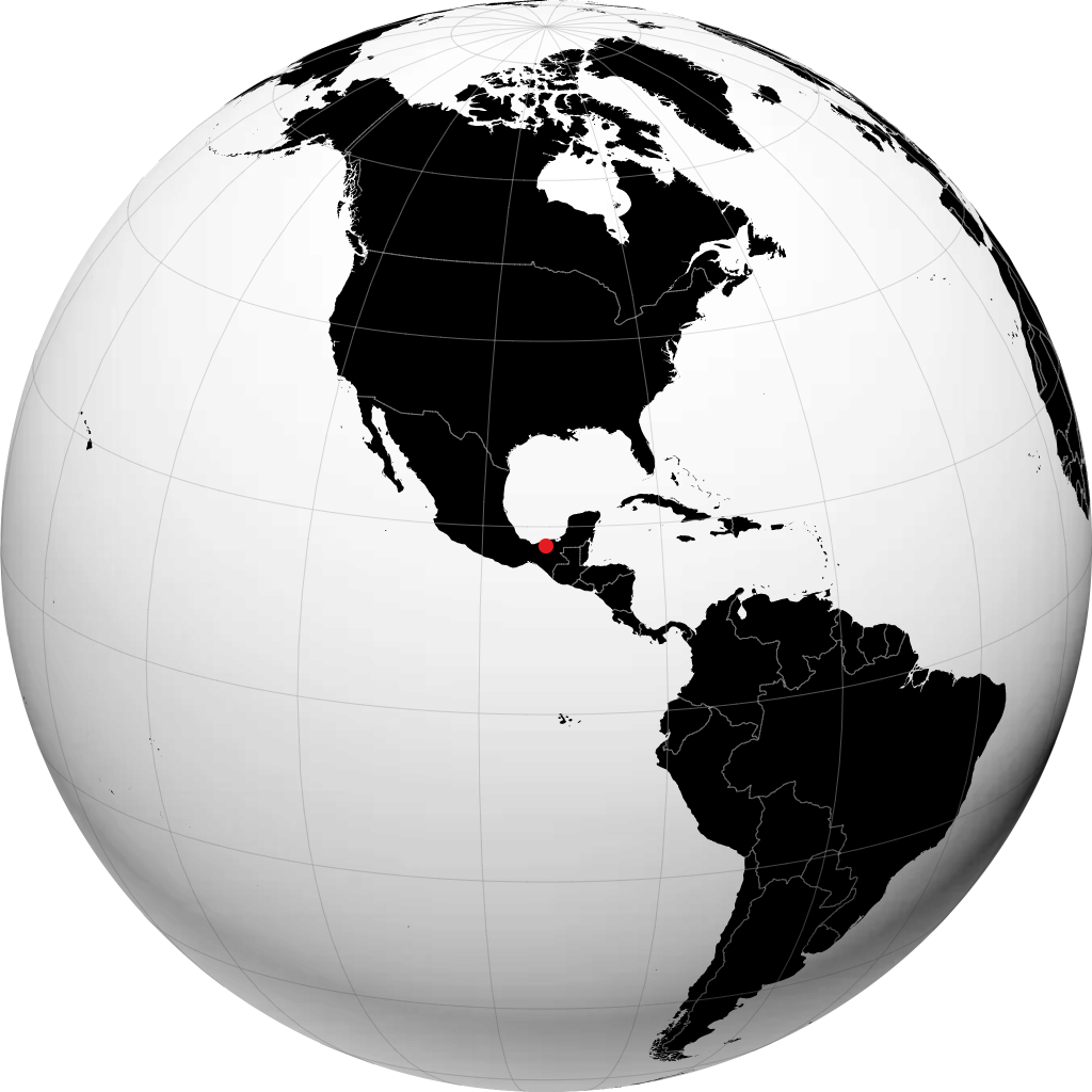 Villahermosa auf dem Globus