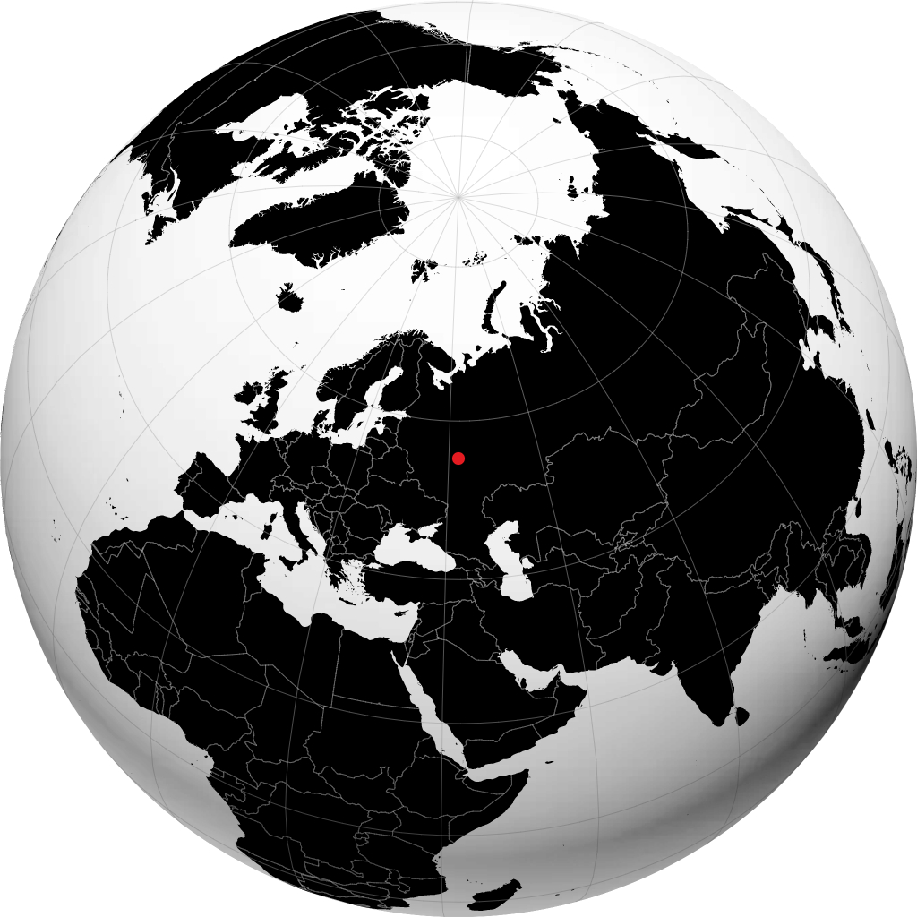 Wiksa auf dem Globus