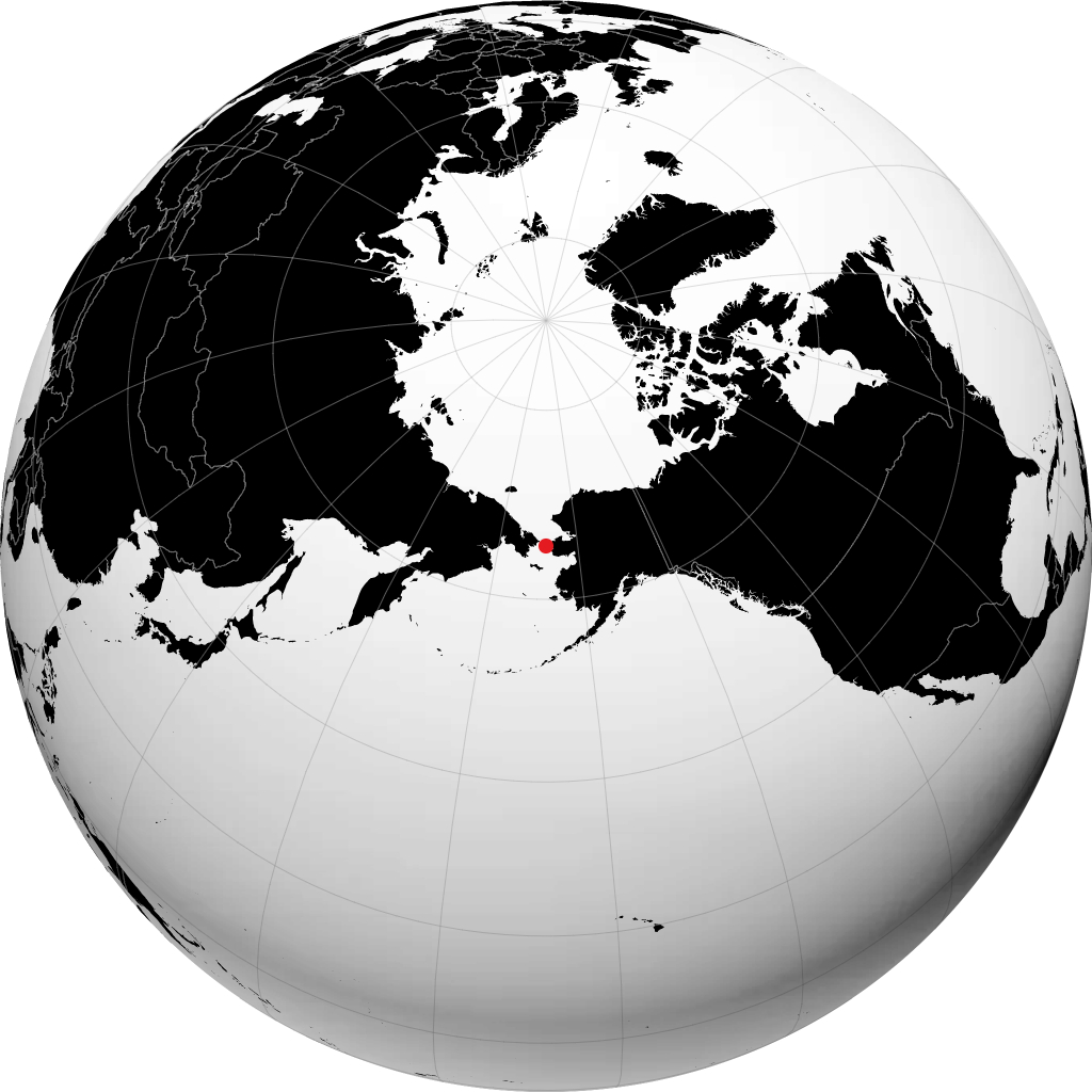 Wales auf dem Globus