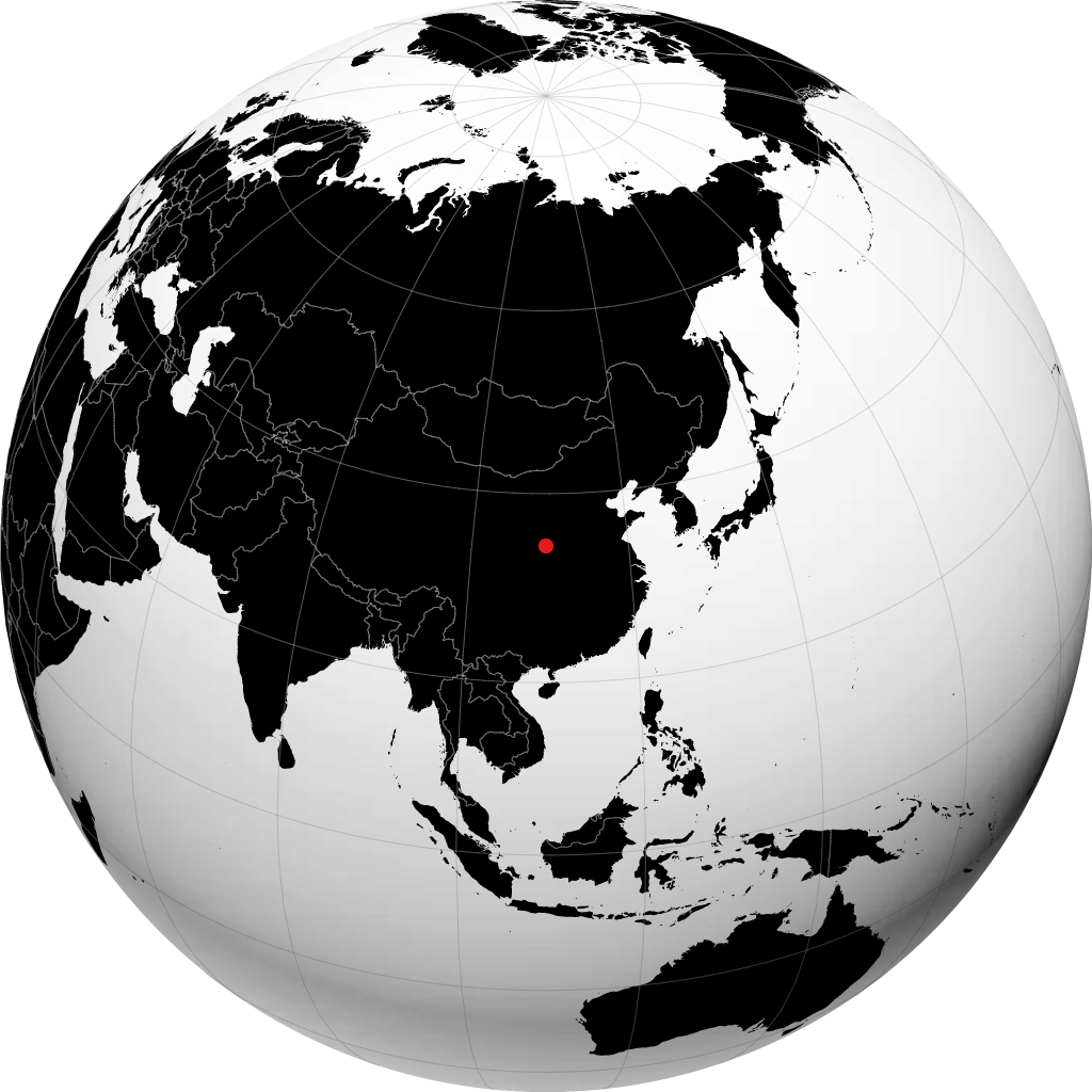 Weinan auf dem Globus