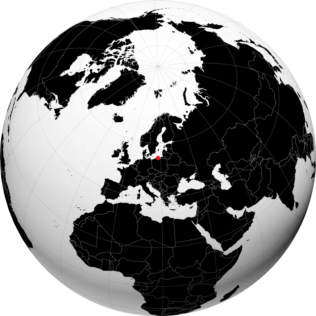 Wejherowo auf dem Globus