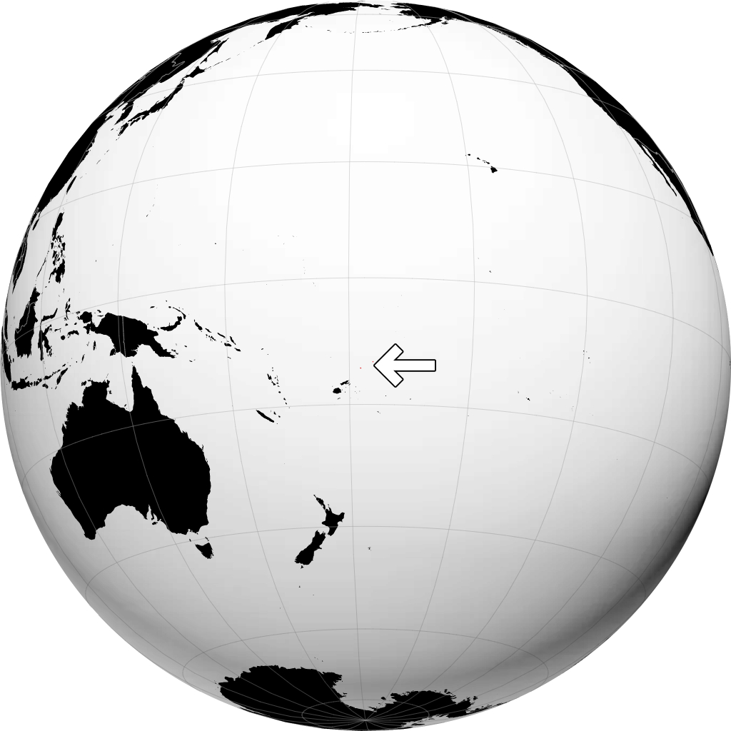 Wallis und Futuna auf dem Globus