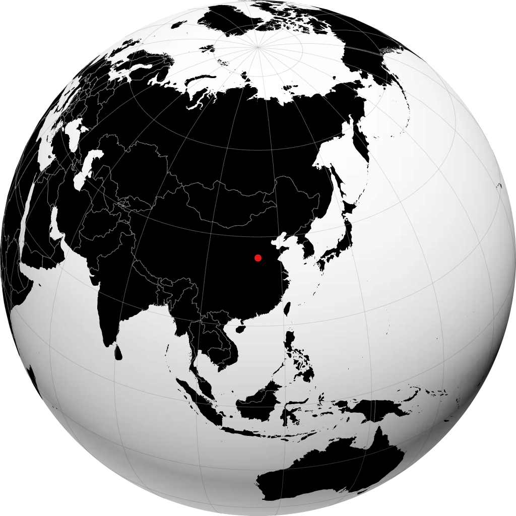 Xinxiang auf dem Globus