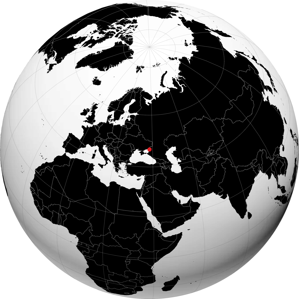 Jeysk auf dem Globus