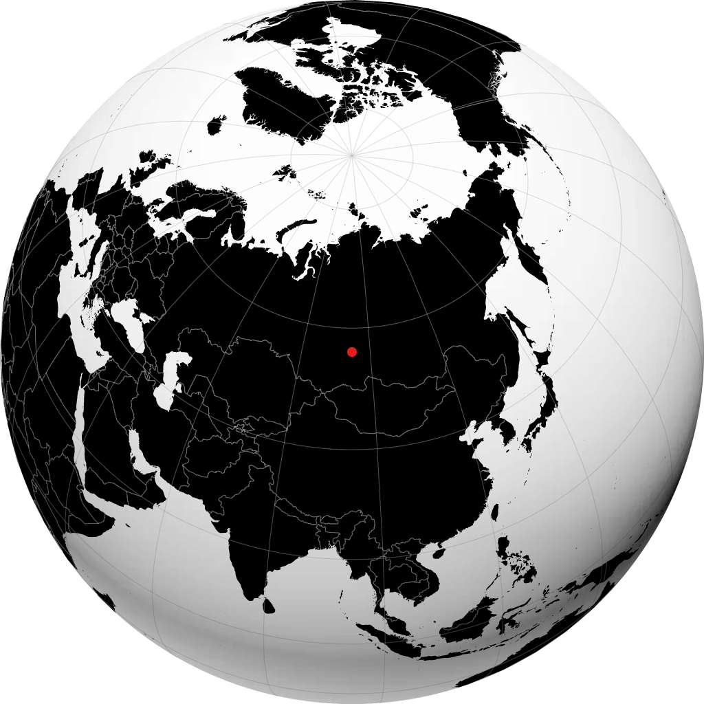 Zelenogorsk auf dem Globus