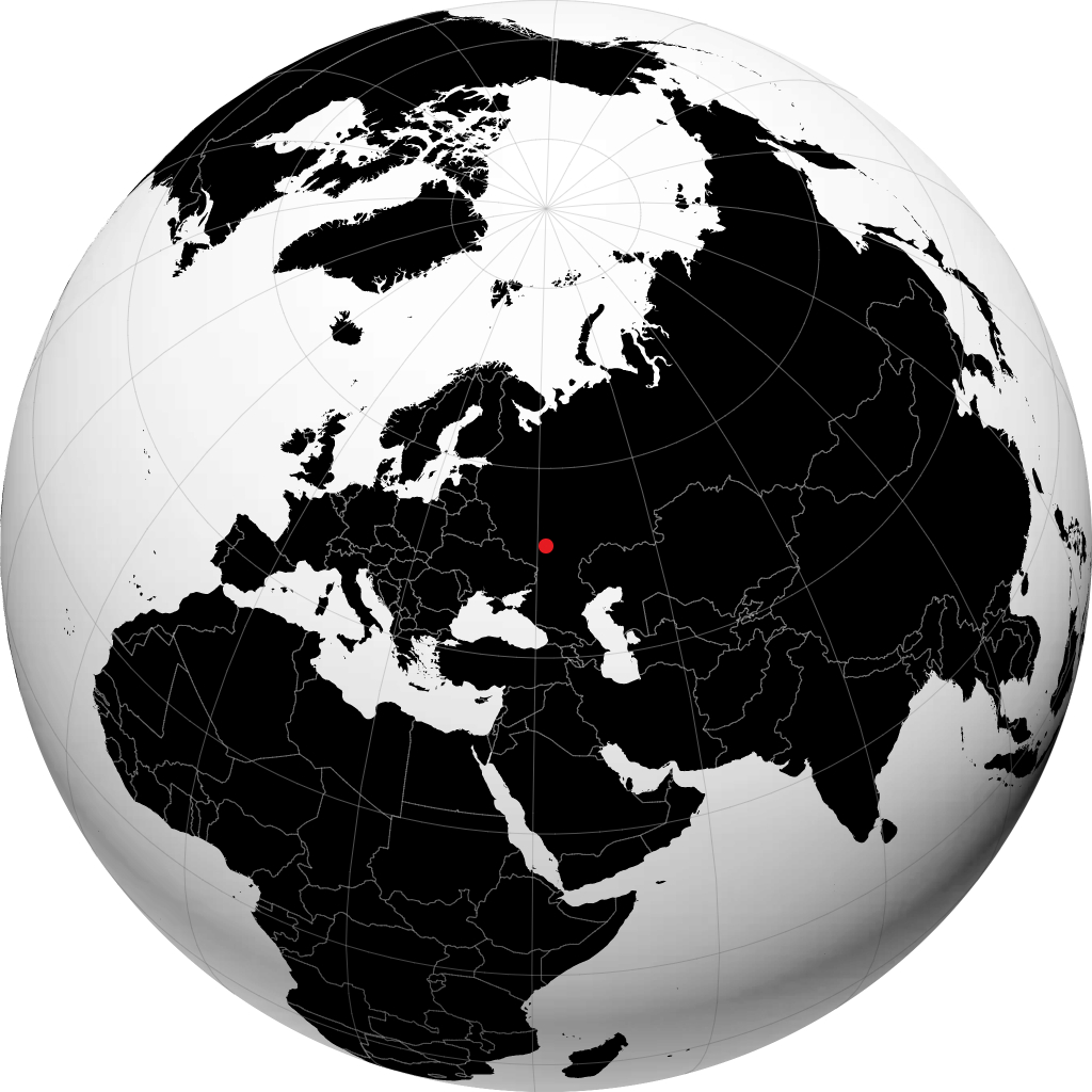 Zherdevka auf dem Globus