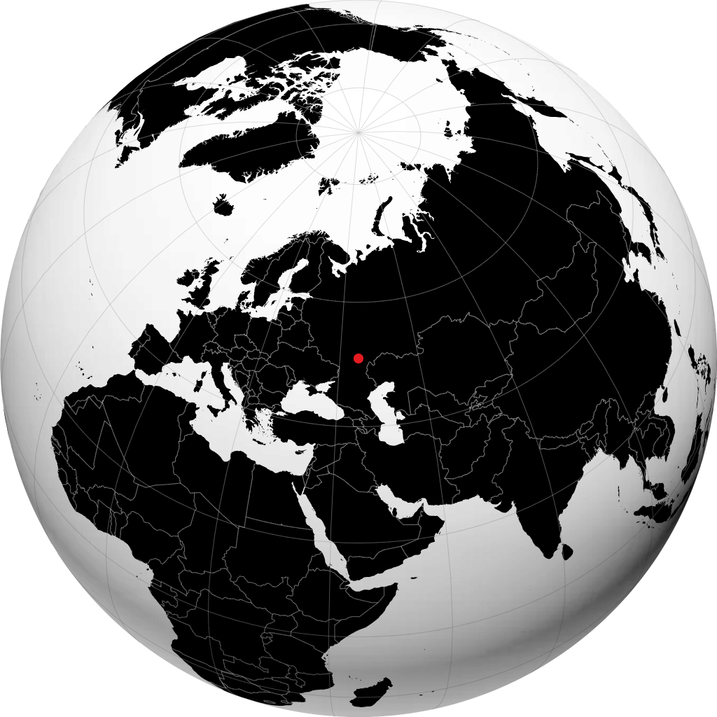 Zhirnovsk auf dem Globus
