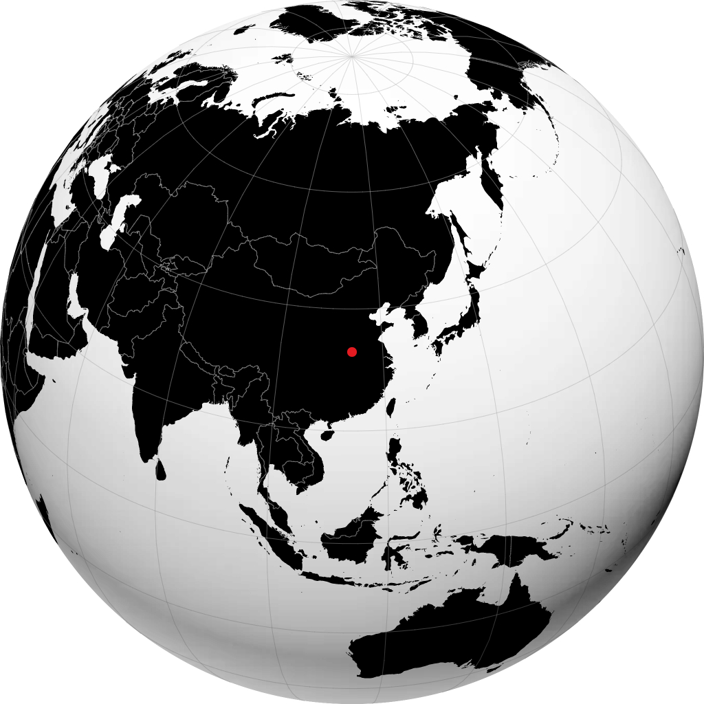 Zhumadian auf dem Globus