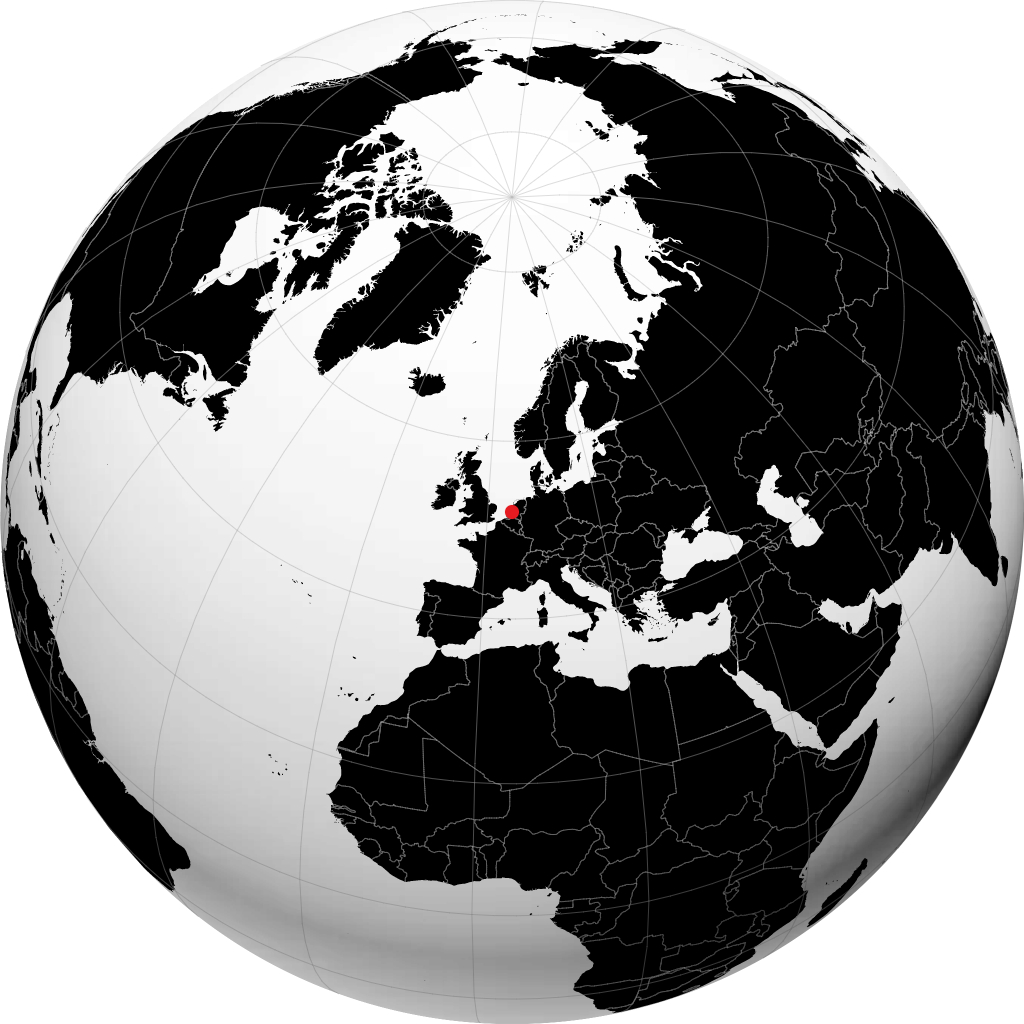 Zoetermeer auf dem Globus