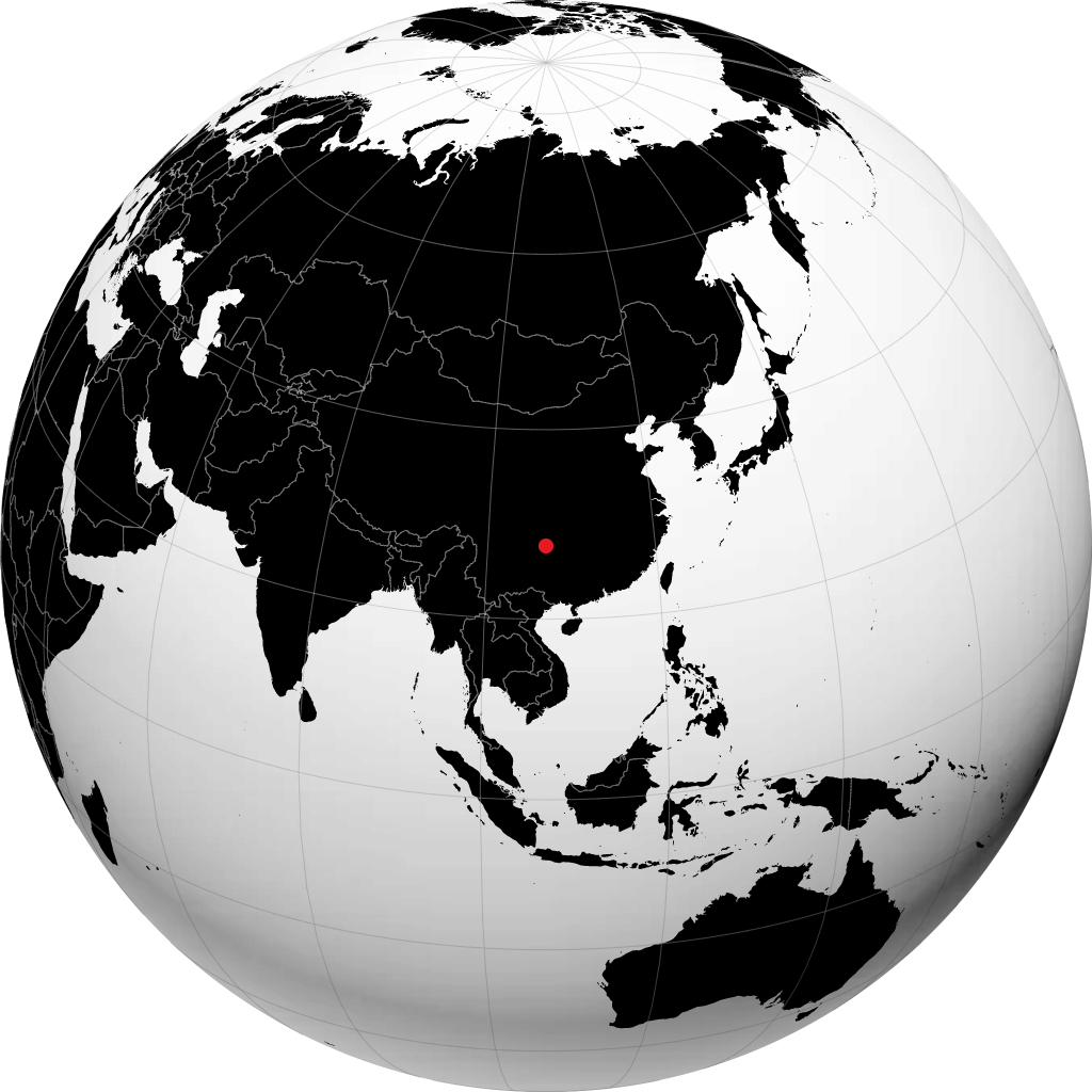 Zunyi auf dem Globus